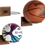 PUERSI Ball Holder Wall Mount Ball Stand Display Storage for Basketball Football Soccer Volleyball
