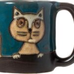 Teal Cats Kittens Kitties 16oz Handcrafted Mug