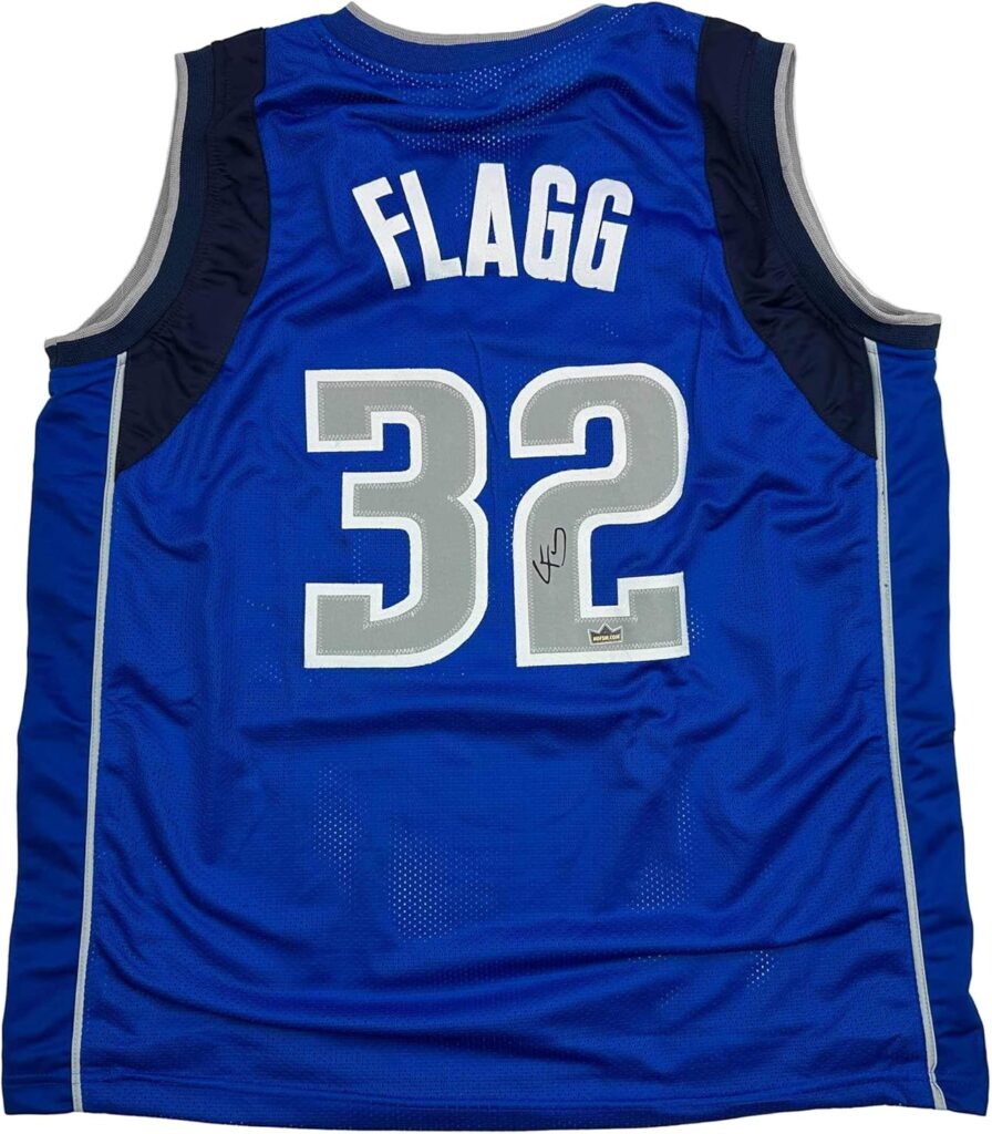 Facsimile Autographed Cooper Flagg Dallas Blue Reprint Laser Auto Basketball Jersey Size Men’s XL