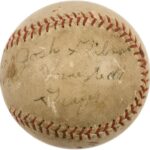 The Only Josh Gibson Single Signed Baseball On Earth PSA DNA & JSA COA – Autographed Baseballs