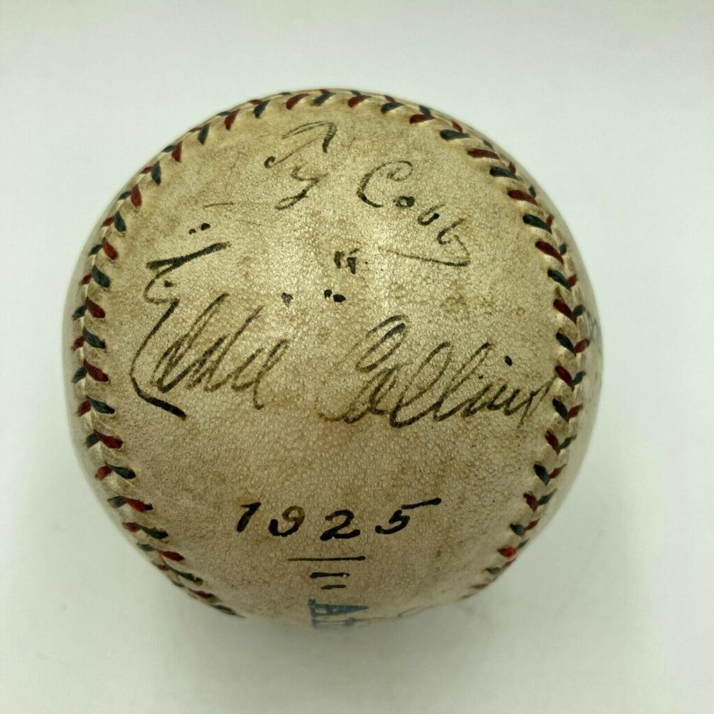 The Finest Babe Ruth Ty Cobb Walter Johnson 1925 HOF Signed Baseball PSA DNA – Autographed Baseballs