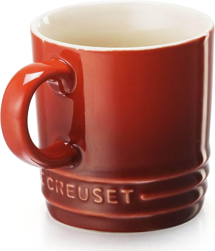Le Creuset Stoneware Espresso Mug, 3 oz., Cerise