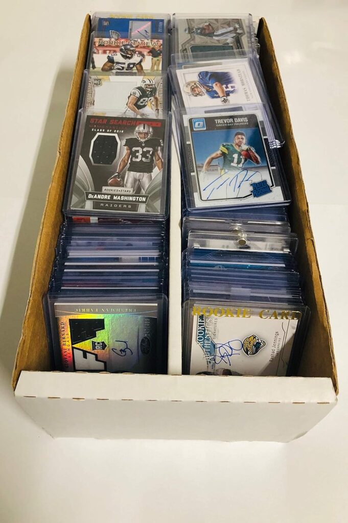 NFL Football Card Relic Game Used Jersey Autograph Hit Lot with 10 Relic Autograph or Jersey Cards Per Lot Perfect Party Favor or for NFL Collector or Fanatic Football Fan Every Lot is Unique