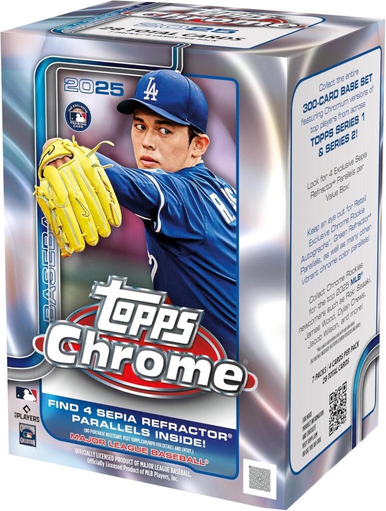 2025 Topps Chrome Baseball – Factory Sealed – Value Box