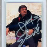 Jerry Glanville Signed 1991 Pro Line Portraits Card #57, Beckett Authentic Autograph Slab, Atlanta Falcons Autographed Football Memorabilia