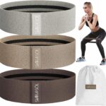 Fabric Resistance Bands Set of 3 for Legs, Glutes, Arms, Booty Bands for Women and Men, Resistance Bands for Working Out, Physical Therapy, Strength Training, Elastic Bands for Exercise