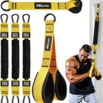 Home Gym Equipment Resistance Bands, Workout Bands with Handles, Door Anchor, Tricep Rope Cable Attachment for Push Downs, Biceps Curl, Sculpt Your Triceps, LAT, Arms, Back, Abs, Shoulder