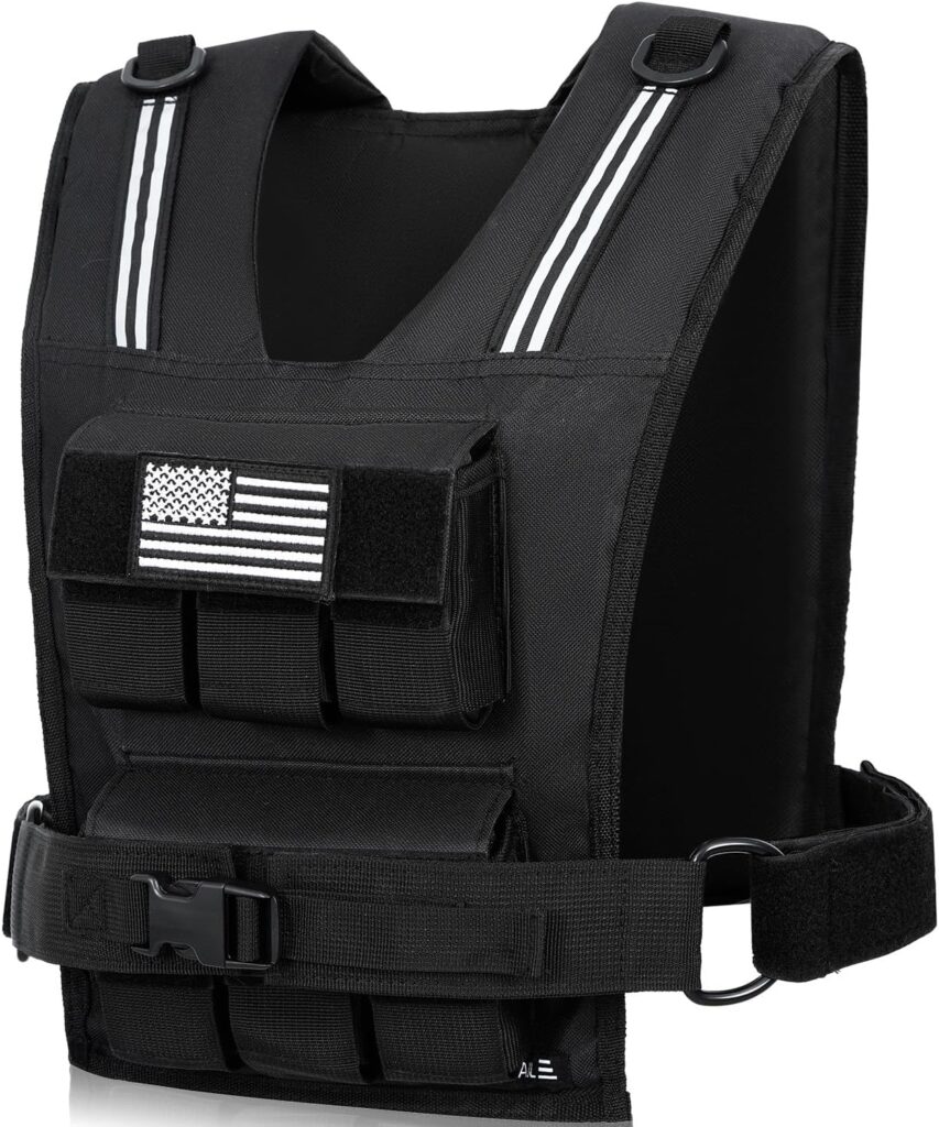 BAGAIL Weighted Vest Men, 20lb/30lb/40lb Adjustable Weight Vest for Woman with Removable Iron Weights, Women’s Rucking Vest for Walking, Workout, Running, Strength Training