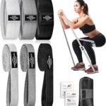 Fabric Resistance Bands for Working Out, 6Pack Non-Slip Exercise Bands for Women and Men, Fabric Booty Bands for Home, Fitness, Pilates, Stretching