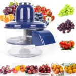 Automatic Grape Peeler Machine, Electric Garlic & Cherry Tomato Peeler Skin Remover Tool for Small Fruits, Effortless Peeling for Home Kitchen (Blue-1PC)