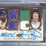 Magic Johnson & Larry Bird Signed 2008 UD PRQC #PR4ML 8/25 Card Auto 10 BAS Slab – Basketball Autographed Cards
