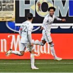 Tajon Buchanan New England Revolution Unsigned 2020 MLS Playoffs Round 1 Goal Celebration in Win vs. Philadelphia Union Photograph – Autographed Soccer Art