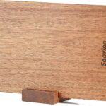 Teak Wood Cutting Board Solid Unibody Design One Piece Ultra Durable Knife Friendly Wooden Chopping Board with DeepJuice Grooves Built in Handles for Kitchen Vegetables Meat 12 X 8 IN