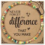 AGOT Thank You Gifts for Women: Teacher Appreciation Office Gifts for Coworkers Employee Boss Lady Manager Colleague Natural Stone Bracelet