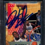 Dennis Rodman Autographed 1992-93 Skybox Basketball Card #312 Auto Grade Gem Mint 10 Beckett BAS Stock #194571