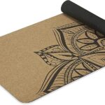 Gaiam Cork Yoga Exercise Mat | Natural Sustainable Cork Resists Sweat and Odors | Non-Slip TPE Backing Prevents Slipping| Great for Hot Yoga, Pilates, Fitness Working Out (68″ x 24″x 5mm Thick)