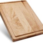 Sonder Los Angeles, Made in USA, Large Thick Maple Wood Cutting Board for Kitchen with Juice Groove, Sorting Compartment, Charcuterie Wooden Board 17x13x1.5 in (Gift Box Included)