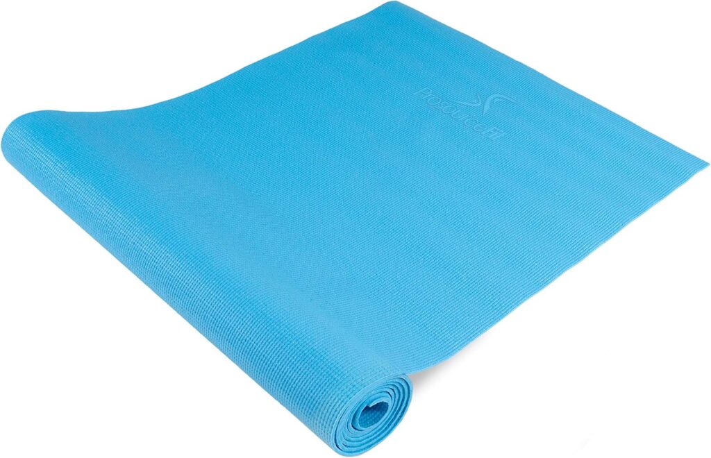 ProsourceFit Classic Yoga Mat 1/8” (3mm) Thick, Extra Long 72-Inch Lightweight Fitness Mat with Non-Slip Grip for Yoga, Pilates, Exercise