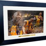 12×8 A4 Kobe Bryant LA Lakers Celebration Tribute Los Angeles Autographed Signed Photo Photograph Picture Frame Basketball Poster Gift
