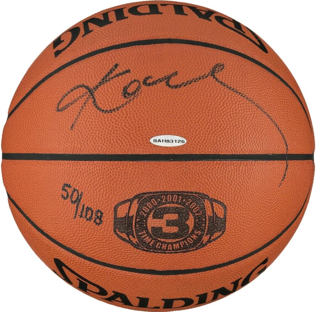 Kobe Bryant Signed Spalding Official 3 Time Champ Game Basketball UDA & PSA COA – Autographed Basketballs