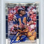 Dan Fouts Signed 2017 Playoff Card #141, Beckett Authentic Autograph Slab, San Diego/Los Angeles Chargers Autographed Football Memorabilia LA