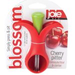Joie Blossom Cherry Pitter, Remove Pits with Precision and Ease, Comfortable Grip and Press Tool, Efficient Kitchen Gadget, BPA-Free