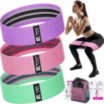 Fabric Resistance Bands Set – Booty Bands for Legs & Glutes, 3 Resistance Levels, Non-Slip Workout Bands for Women & Men, Ideal for Yoga, Pilates, Fitness, and Home Workouts