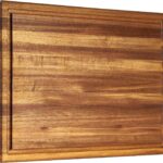 COZIFA- Large Cutting Board Wood Acacia – Thick Wooden Cutting Boards for Kitchen – Wooden Chopping Boards for Kitchen with Juice Groove, Inner Handle, Natural Oil Wax Finish – 17×12 x1.2inches