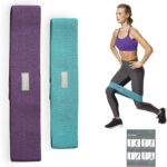 Gaiam Restore Booty Bands Resistance Loops Hip Band Circle, Set of 2 Elastic Glute Bands for Women & Men in Progressive Resistance for Legs, Butt, Thigh, Squats, Ankle, Exercise Guide Included