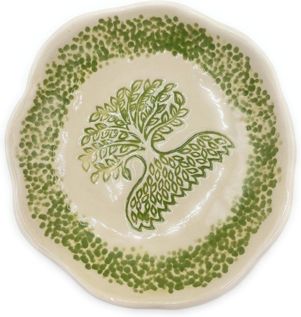 Tree of Life 6″ Bowl, Handmade Pottery, Soap Dish, Artisan Crafted in USA, 9th Anniversary Gift
