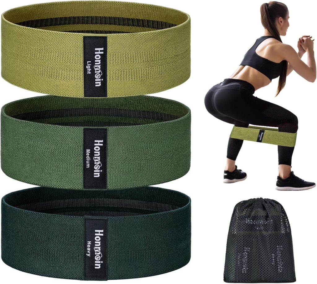 Resistance Bands for Working Out, 3 Levels Exercise Bands Workout Bands Set for Women Men, Hip Legs Booty Bands for Home Fitness, Gym, Yoga, Pilates