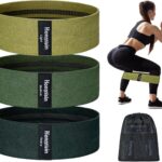 Resistance Bands for Working Out, 3 Levels Exercise Bands Workout Bands Set for Women Men, Hip Legs Booty Bands for Home Fitness, Gym, Yoga, Pilates