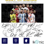 Ikonic Fotohaus Jude Bellingham Soccer Star Signed Photo Autograph Print Wall Art Home Decor, 8 x 10 Inch, White