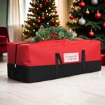 Christmas Tree Storage Bag, Fits Up 8 Ft Tall Artificial Trees, Heavy-Duty 600D Oxford Tree Bag with Reinforced Handles Zipper Clear Pocket, Storage Bags for Moving Items, Clothing, Outdoor, Bedding