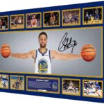 Basketball Superstar Stephen Curry Signed Poster For Kids Fans Room Bedroom Wall Decor-Sports Star Posters Canvas Art Print Picture For Teen Boy Birthday Gifts