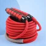 23 FT Long Jump Rope for Kids Adults,Double Dutch Jump Rope,Adjustable Skipping Ropes with High-strength Nylon Braided Rope Core,360°Rotation Not Entangled,Long Enough for 4-6 Jumpers.