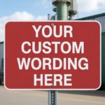 Custom Metal Signs for Outside, 24×18 Inches, Reflective Option, Rust Free Aluminum, Weather Resistant, Waterproof