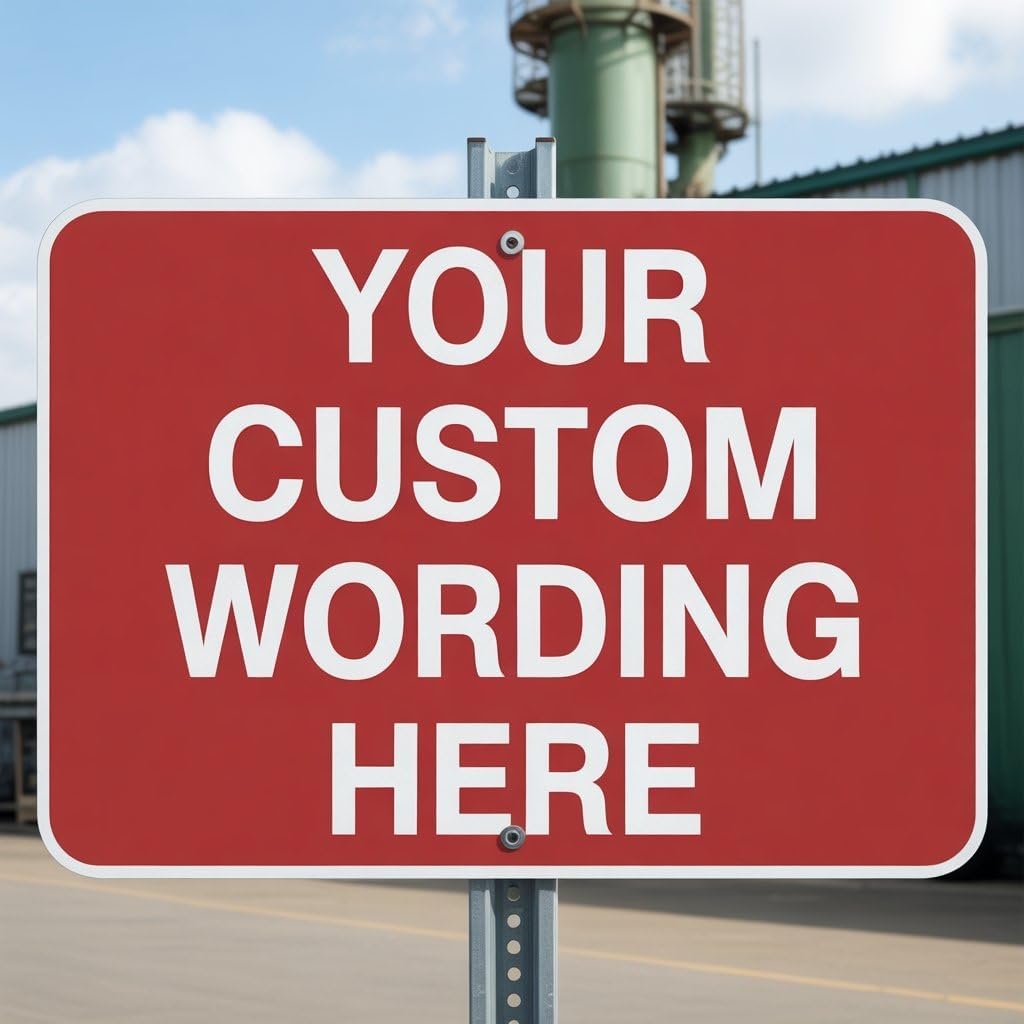 Custom Metal Signs for Outside, 24×18 Inches, Reflective Option, Rust Free Aluminum, Weather Resistant, Waterproof