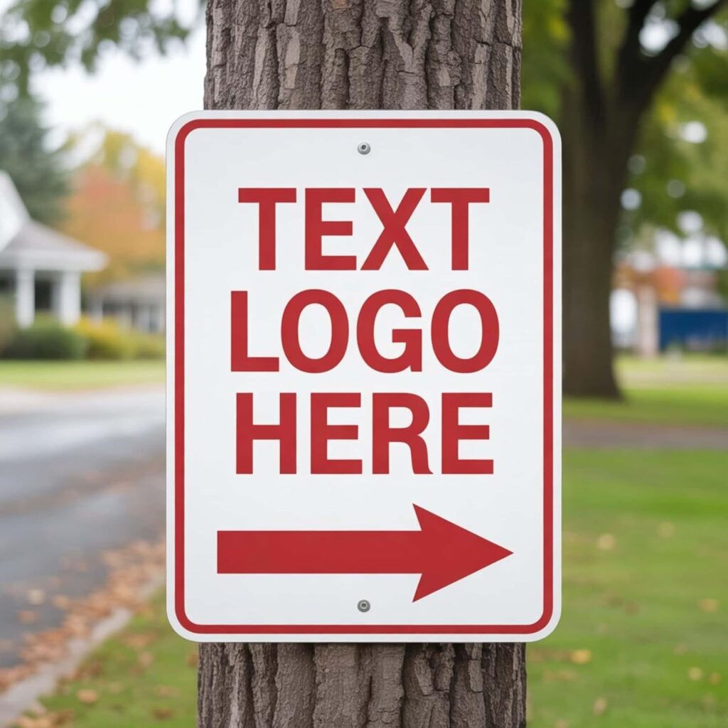 Custom Metal Sign Outdoor, Personalized Metal Signs for Office, Business, Home, 10×7 Inches, Rust Free .040 Aluminum