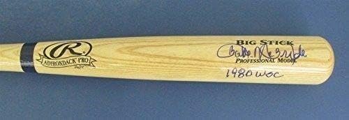 Bake McBride Philadelphia Phillies Signed 1980 WSC Baseball Bat JSA 133633 – Autographed MLB Bats