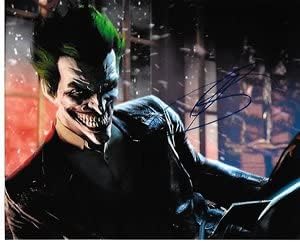 Voice Actor Troy Baker As joker Signed the bat-man 8×10 video game