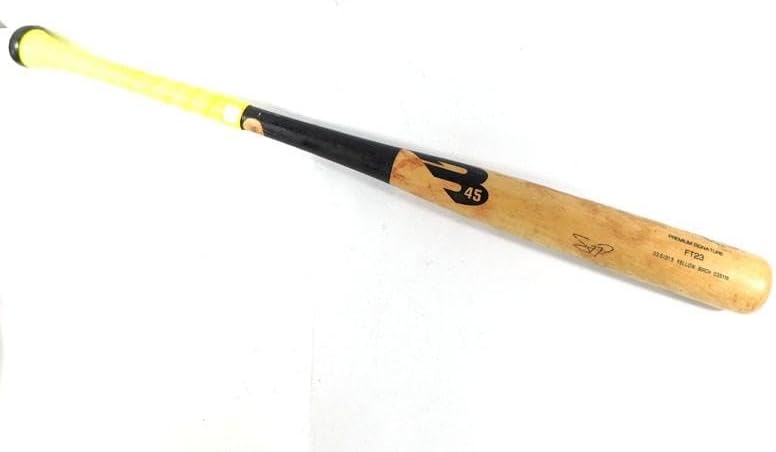 Signed B45 FT23 bat by #77 MLB Player 33.5″ Premium Signature Birch GU – Game Used MLB Bats