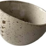 Hamblin Brothers Herb Stripper, Handmade Pottery Herb Stripper Bowl,Ceramic Herb Tool Stripper with Various Hole Sizes,for Separating Leaves and Stems(White)