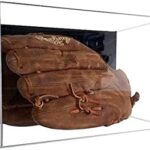 Generic Baseball Glove Display Case Acrylic Wall Mounting UV Protecting, Clear, Black