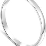 Minddha Sterling Silver Wedding Band – 925 Pure Silver Ring for Women & Men | Elegant Band for Special Occasions