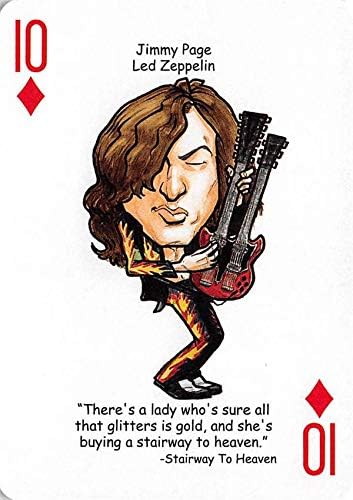 Jimmy Page trading card (Led Zeppelin) 2019 Hero Decks Tribute to Rock #10