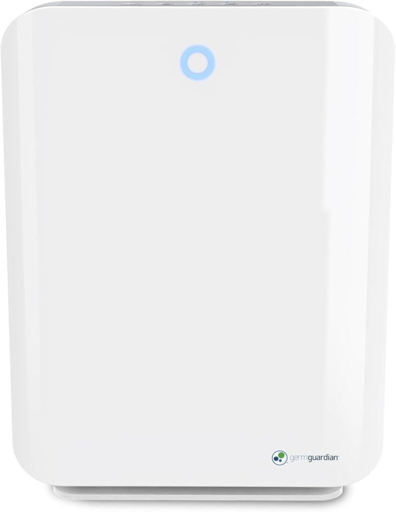GermGuardian HEPA Air Purifier for Home, Large Rooms up to 1760 Sq. Ft. with HEPA Air Filter & UV-C Light, Zero Ozone Verified, AC5900WCA, White