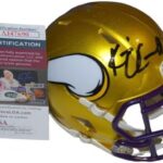 KEVIN O’CONNELL signed (MINESOTA VIKINGS) FLASH mini football helmet JSA AJ47690 – Autographed NFL Helmets
