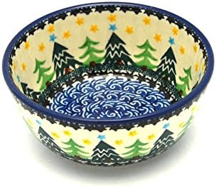 Polish Pottery Bowl – Ice Cream/Dessert – Christmas Trees