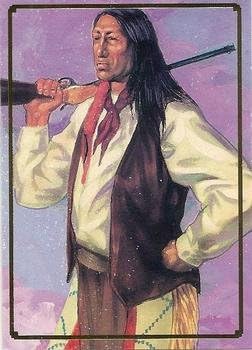 Spotted Tail trading card (Great Indian Leaders) 1995 Bon Air Native Americans #69